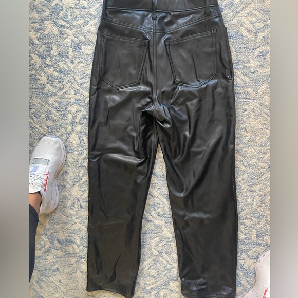 A&F Vegan Leather Ankle Straight Pant - Picture 10 of 12